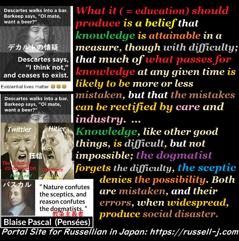 バートランド・ラッセルの名言・警句( Bertrand Russell Quotes )