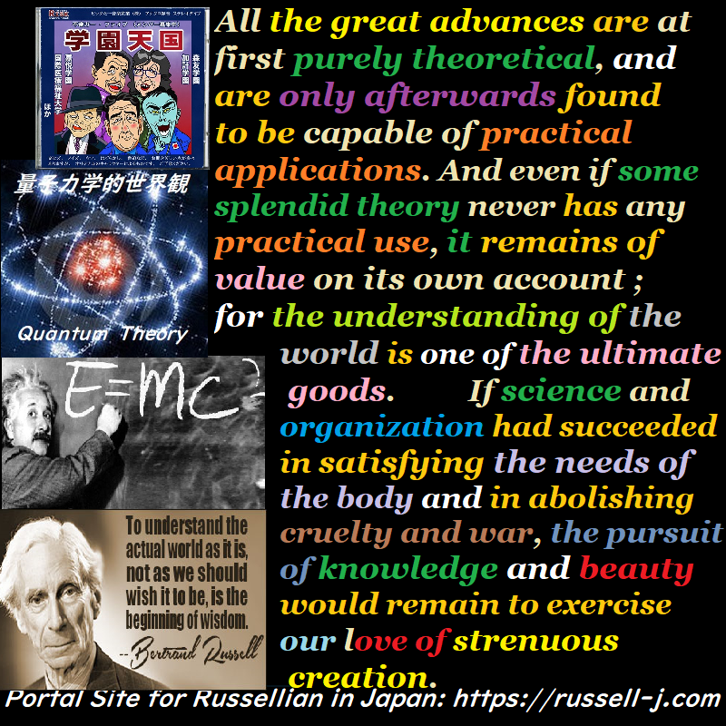 バートランド・ラッセルの名言・警句( Bertrand Russell Quotes )