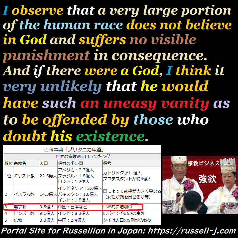 バートランド・ラッセルの名言・警句( Bertrand Russell Quotes )