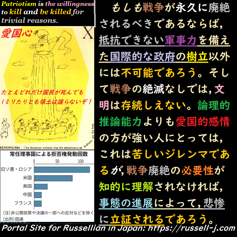 バートランド・ラッセルの名言・警句( Bertrand Ru
ssell Quotes )