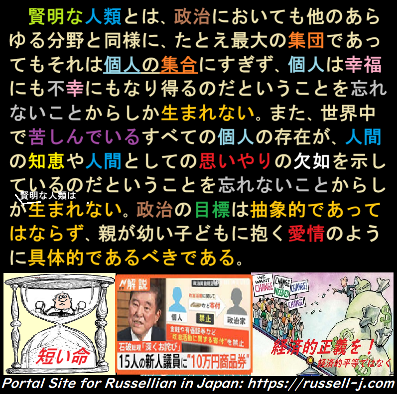 バートランド・ラッセルの名言・警句( Bertrand Russell Quotes )